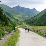 Der sanfte Weg zur Knuttenalm wird gerne von Familien begangen 