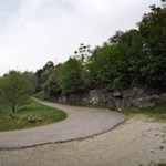 Eine der sieben Kehren auf dem Weg nach oben