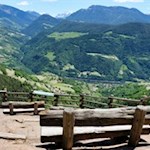 Aussichtspunkt unterhalb der Barbianer Wasserfälle