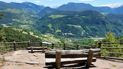 Aussichtspunkt unterhalb der Barbianer Wasserfälle