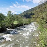 Der Maiser Waalweg verläuft über große Teile parallel zur Passer