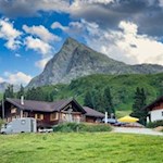 Kalcheralm vor der Kulisse der Jaufenspitze