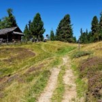 Hinter der Gönneralm führt der Weg Nr. 6 auf den majestätischen Rammelstein