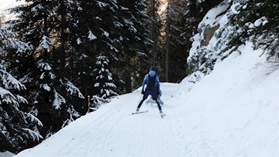 Auch Skitourengeher suchen den Staller Sattel gerne auf