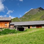 Bei der Stinalm zweigt der Weg rechts ab