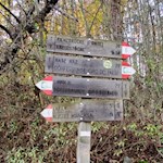 Auch der Rückweg ist gut ausgeschildert