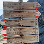 Unsere Wanderung ist gut ausgeschildert