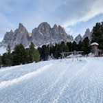 Ausblick von der Geisleralm auf die Geislerspitzen