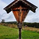 Flurkreuz kurz vor Amaten