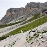 Auf dem Weg in Richtung Piza-Scharte