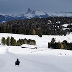 Rodeln zur Rinderplatz Hütte