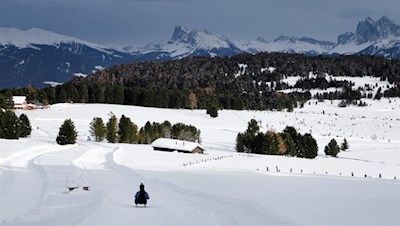 Rodeln zur Rinderplatz Hütte
