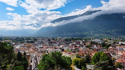 Auf dem Tappeinerweg erschließen sich herrliche Ausblicke auf die Passerstadt Meran