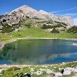 Der Limosee vor der Kulisse des Col Bechei