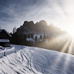 Sonnenuntergang bei der Kaserill Alm