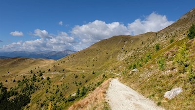 Sanft schlängelt sich der Karnische Höhenweg durch die berückende Landschaft