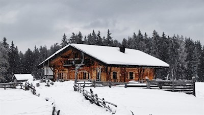Ackerboden Alm im Winter
