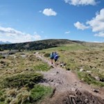 Unsere Wanderung führt durch weites Almgelände