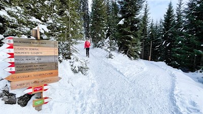Die Wanderung zum Karersee ist bestens ausgeschildert