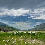 Während des Anstiegs auf den Monte Stivo öffnen sich schöne Ausblicke auf den Gardasee