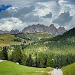La via del ritorno dalla moutain hut è la stessa dell'andata