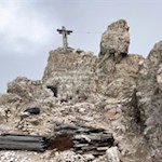 Auf dem Gipfel der Sextner Rotwand