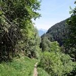 Im steten Anstieg in Richtung Spilucker Platte