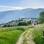 Die Wanderung zum Hatzis beginnt in Lajen