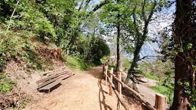 Längs des Brandiswaalweges laden Sitzbänke zum Inne- und Ausschauhalten ein