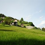 Rückwärtsgewandter Blick auf Schalders