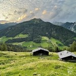 Abendstimmung auf der Schöllbergalm