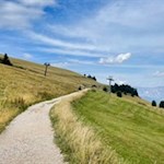 Vom Jochgrimm führt der Weg 1 in Richtung Neuhütt