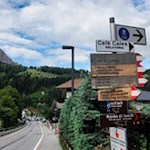 Beginn des Themenweges in St. Christina