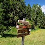 Die Wanderung auf die Kreuzspitze ist gut ausgeschildert