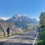 Der Keschtnweg führt von Barbian die Straße entlang