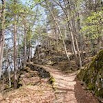 Auf dem Weg zum lohnenden Aussichtspunkt