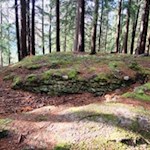 Längs des Weges stößt man auf Mauerreste alter Siedlungen und Wehranlagen