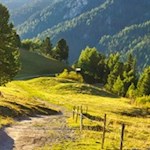 Val di Funes valley alpine pastures