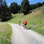 Rifugio Chiusa mountain hut is also very popular with mountain bikers