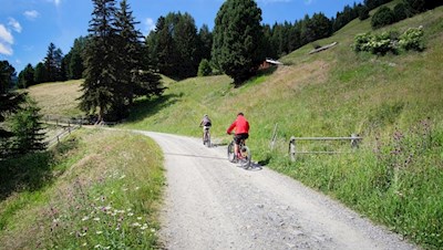 Rifugio Chiusa mountain hut is also very popular with mountain bikers