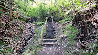 Der letzte Anstieg auf den Riffianer Waalweg