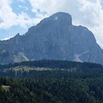 Blick von Antermoia auf den Peitlerkofel