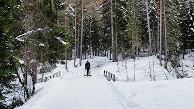 Winterwanderung nach Zans