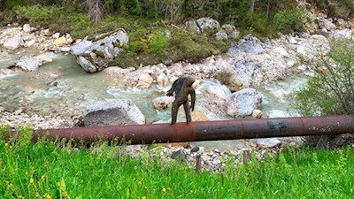 Kunst an den Ufern der Gader bei St. Kassian