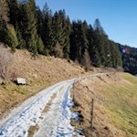 Am Beginn des Wanderweges