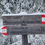 Der Anstieg nach Zans ist bestens ausgeschildert