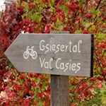 Teile unseres Wanderweges werden auch von Radfahrern genutzt