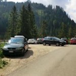 Wanderparkplatz nahe dem Weiler Jender