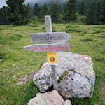 Der Anstieg auf das Rittner Horn ist nicht zu verfehlen