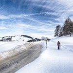 Die Seiser Alm verlockt auch im Winter zum Wandern